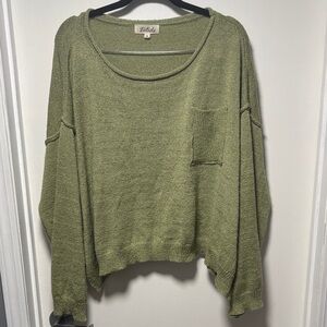 Listicle Green Women's cropped Sweater size large